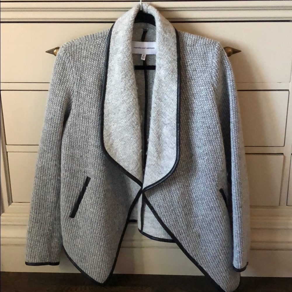 Cupcakes and cashmere sweater blazer